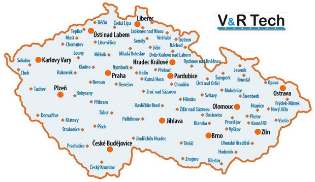 mapa psobnosti V&R Tech